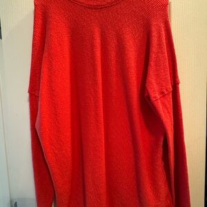 We The Free Bold Red Knit Top